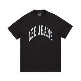 Lee Męski t-shirt Varsity Tee, czarny, L - Koszulki męskie - miniaturka - grafika 1