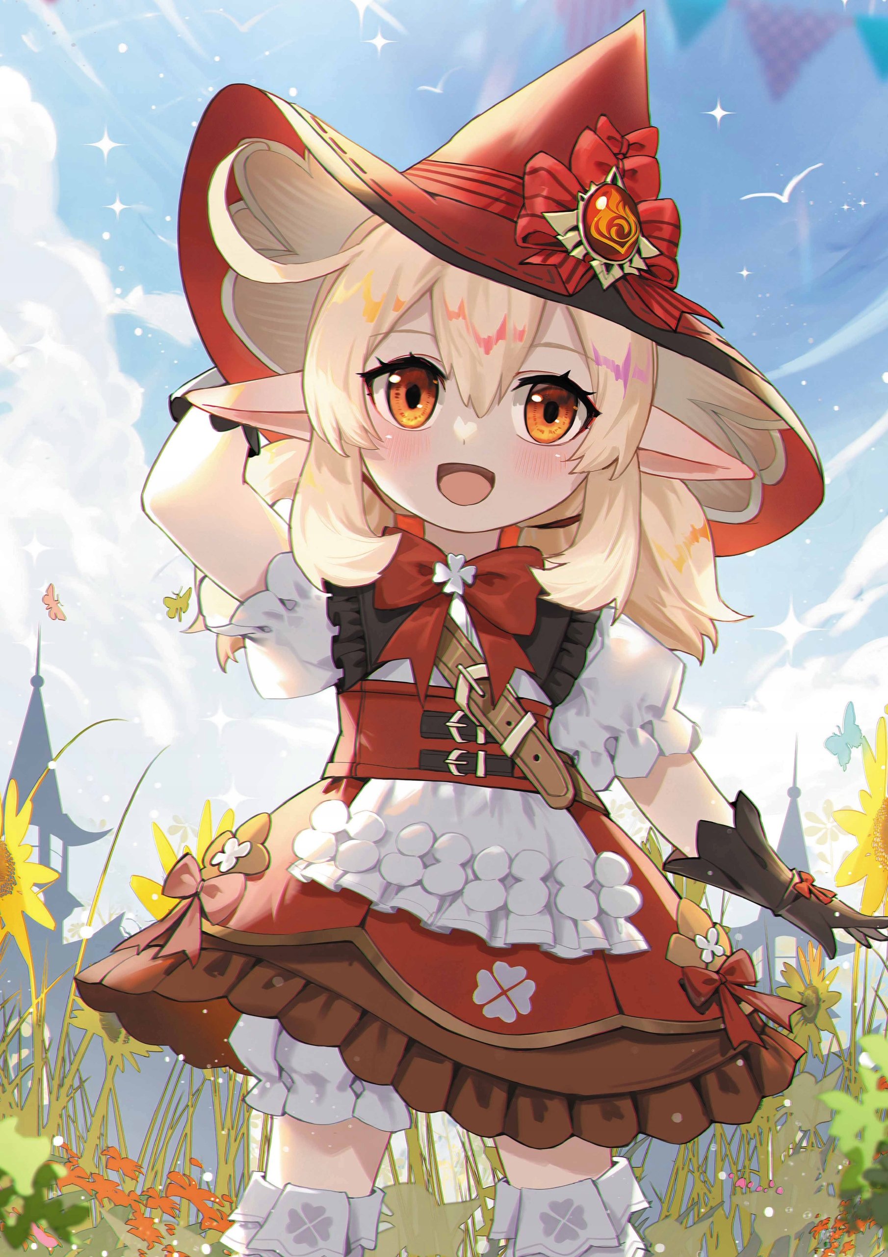 Plakat A3 Genshin Impact Anime Gra Klee