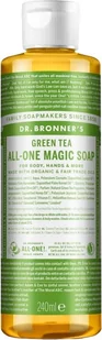 Dr. Bronner's, Mydło Kastylijskie W Płynie 18w1, Zielona Herbata, 240 Ml - Mydła - miniaturka - grafika 1