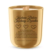 Świece - Świeca zapachowa DLA BABCI I DZIADKA dzień prezent świeczka z wierszykiem zapachowa sojowa świeca na prezent - miniaturka - grafika 1