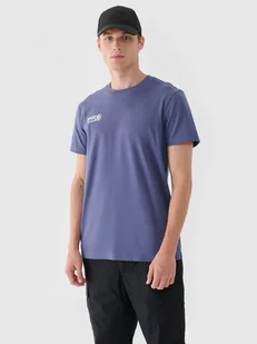 Męski t-shirt basic 4F 4FRAW24TTSHM2602 - niebieski - Koszulki sportowe męskie - miniaturka - grafika 1