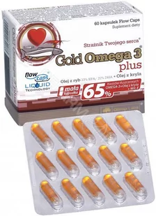 Olimp LABS gold omega-3 plus x 60 kaps - Serce i układ krążenia - miniaturka - grafika 1