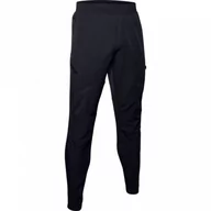 Spodnie sportowe męskie - Męskie spodnie UNDER ARMOUR STRETCH WOVEN UTILITY CARGO - czarne - miniaturka - grafika 1