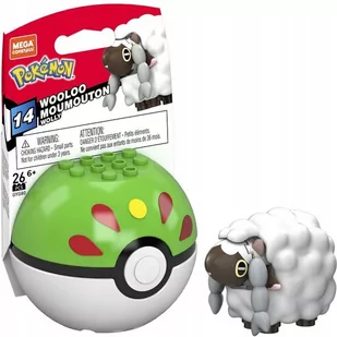 Mega Construx Pokemon Klocki Wooloo + Friend Ball - Klocki - miniaturka - grafika 1