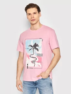 Koszulki sportowe męskie - T-Shirt Bays 2850021 Różowy Regular Fit - O'Neill - grafika 1
