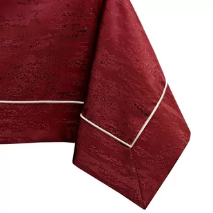 Obrus Vesta Bordowy Tłoczony Nowoczesny 110x110 AmeliaHome - TCLOTH/AH/VESTA/BRD/PPG/CLARET/110X110 - Obrusy i serwetki - miniaturka - grafika 1
