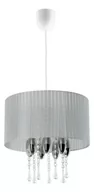Lampy sufitowe - MLAMP LAMPA wisząca 661/1 POP MLAMP abażurowa OPRAWA zwis glamour crystal szary 661/1 POP - miniaturka - grafika 1