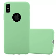 Etui i futerały do telefonów - Pokrowiec Do Apple iPhone XS MAX Etui w CANDY PASTELOWY ZIELONY TPU Silikon Obudowa Case Cover Ochronny Plecki Cadorabo - miniaturka - grafika 1