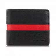 Portfele - PORTFEL MĘSKI SKÓRZANY ELEGANCKI MAŁY KLASYCZNY CZARNY BRODRENE G-95MN/BL - miniaturka - grafika 1