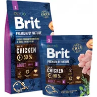 Sucha karma dla psów - Brit Premium By Nature Adult Small S 3 kg - miniaturka - grafika 1