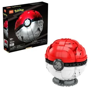 Mattel Klocki plastikowe Mega Construx Pokemon Jumbo Poke Ball HBF53 - Klocki - miniaturka - grafika 1