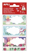 Etykiety do drukarek - APLI 18436 – etykiety szkolne księżniczka 9 i - miniaturka - grafika 1