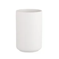 Figurki dekoracyjne - Lumarko Lumarko Wazon Ceramiczny 10x10x15 Cm Popielaty! 0102016242 Alt - miniaturka - grafika 1