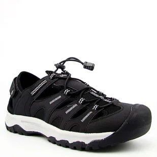 Lee Cooper LCW-24-03-2311M sandały męskie sportowe czarne - Sandały męskie - miniaturka - grafika 1