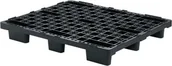 Pojemniki przemysłowe - Becker Paleta plastikowa ISO 1200x1000 mm, ażurowa, z bortnicami na krawędziach - miniaturka - grafika 1
