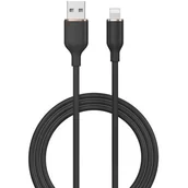 Kable USB - Kabel USB - Lightning DEVIA Jelly 2.4A 1.2 m Czarny - miniaturka - grafika 1