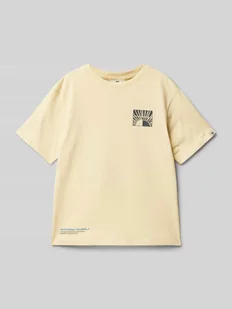 T-shirt z nadrukiem z logo - Koszulki dla chłopców - miniaturka - grafika 1