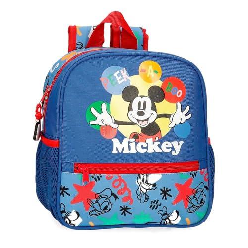 Joumma Disney Mickey Peek a Boo Plecak do przedszkola Niebieski 21x25x10 cm Poliester 5,25 l, Niebieski, Plecak do przedszkola