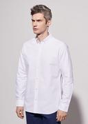 Koszule męskie - Klasyczna biała koszula męska - miniaturka - grafika 1