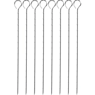 Szpikulce do szaszłyków metalowe zestaw 8szt 28 cm - Akcesoria do grilla - miniaturka - grafika 1