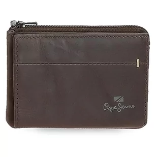 Pepe Jeans Staple Portfel z wizytówką Brązowy 11x7x1,5 cms Skóra, Brązowy, Talla única, Portfel z wizytówką - Portfele - miniaturka - grafika 1