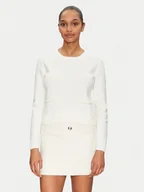 Swetry damskie - Morgan Sweter 251-MPERLA Biały Regular Fit - miniaturka - grafika 1
