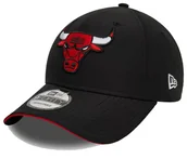 Czapki damskie - Czapka NEW ERA z daszkiem Chicago Bulls Microfibre 9FORTY Czarna - miniaturka - grafika 1