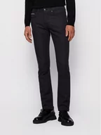 Spodnie męskie - BOSS Spodnie materiałowe Delaware3-1-20+ 50435156 Czarny Slim Fit - miniaturka - grafika 1