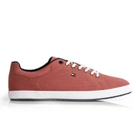 Botki męskie - Buty męskie Tommy Hilfiger Essential Chambray Vulc Buty męskie Tommy Hilfiger Essential Chambray Vulc 41 Łososiowy - miniaturka - grafika 1
