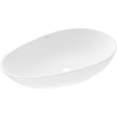 Umywalki - Mexen Nora umywalka nablatowa z konglomeratu 60 x 36 cm, biała - 23056001 - miniaturka - grafika 1