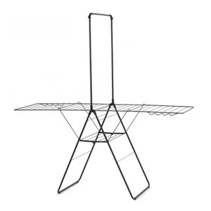 Brabantia Suszarka do ubrań Hangon 250 cm matowa czarna z drążkiem 403521 - Suszarki na ubrania - miniaturka - grafika 1