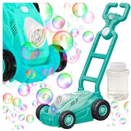 Bańki mydlane - Zielona Kosiarka na Bańki Mydlane dla Dzieci na Baterie + Płyn Z1114Z - miniaturka - grafika 1