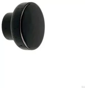 Gałka meblowa Simple Black 40 Drewniana Emaliowana Czarna - Klamki - miniaturka - grafika 1