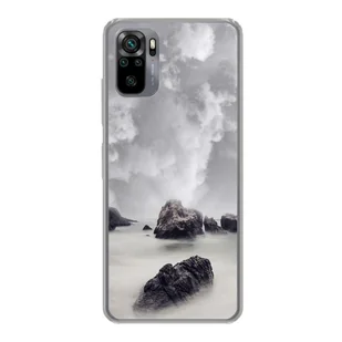 Pokrowiec King Design kompatybilny z plastikowym, miękkim etui na telefon Xiaomi Redmi Note 10S - etui na telefon komórkowy rocks clouds - Etui i futerały do telefonów - miniaturka - grafika 1
