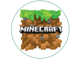 Dekoracyjny opłatek tortowy Minecraft - 20 cm - Ciasta i półprodukty do ciast - miniaturka - grafika 1