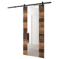 Drzwi wewnętrzne - Drzwi przesuwne wewnętrzne naścienne, drzwi loft do zabudowy, system przesuwny Loftiko 90 wzór II - miniaturka - grafika 1