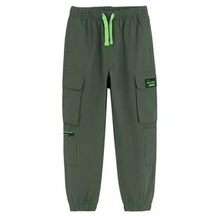 Cool Club, Spodnie materiałowe chłopięce, jogger, khaki - Spodnie i spodenki dla chłopców - miniaturka - grafika 1