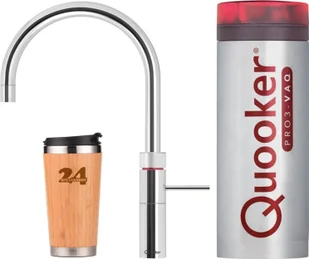 Bateria kuchenna QUOOKER "QUOOKER FUSION Round VAQ PRO3 chrom & bateria 100°C (3FRCHR)" (2 szt.) bateria zlewozmywakowa z funkcją wrzątku 100°C - Baterie kuchenne Bateria kuchenna QUOOKER "QUOOKER FUSION Round VAQ PRO3 chrom & bateria 100°C (3FRCHR)" (2 szt.) bateria zlewozmywakowa z funkcją wrzątku 100°C - Baterie kuchenne - miniaturka - grafika 1