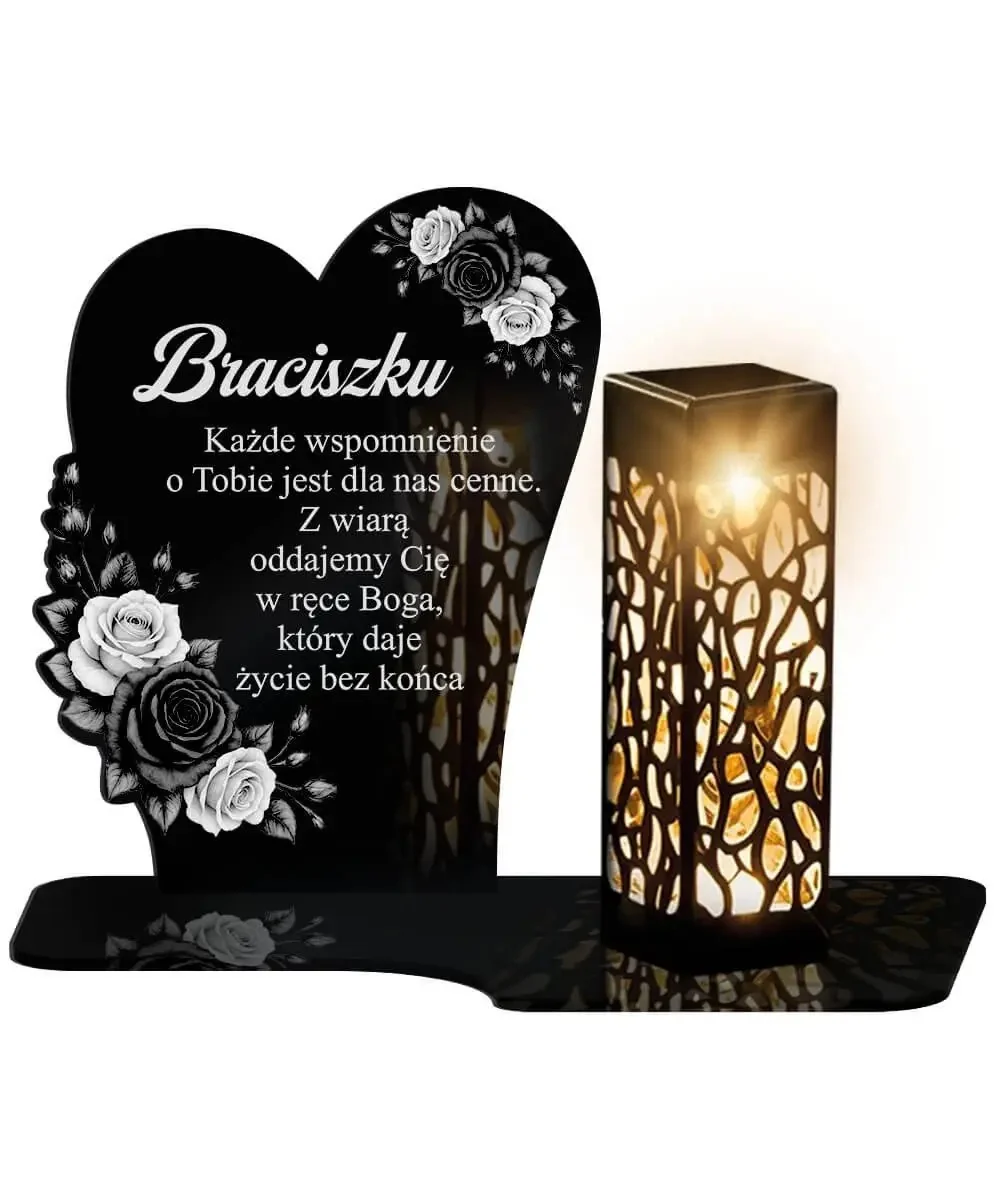 Taty – Znicz Solarny LED Statuetka Kwiaty Mamy Na Wszystkich Świętych