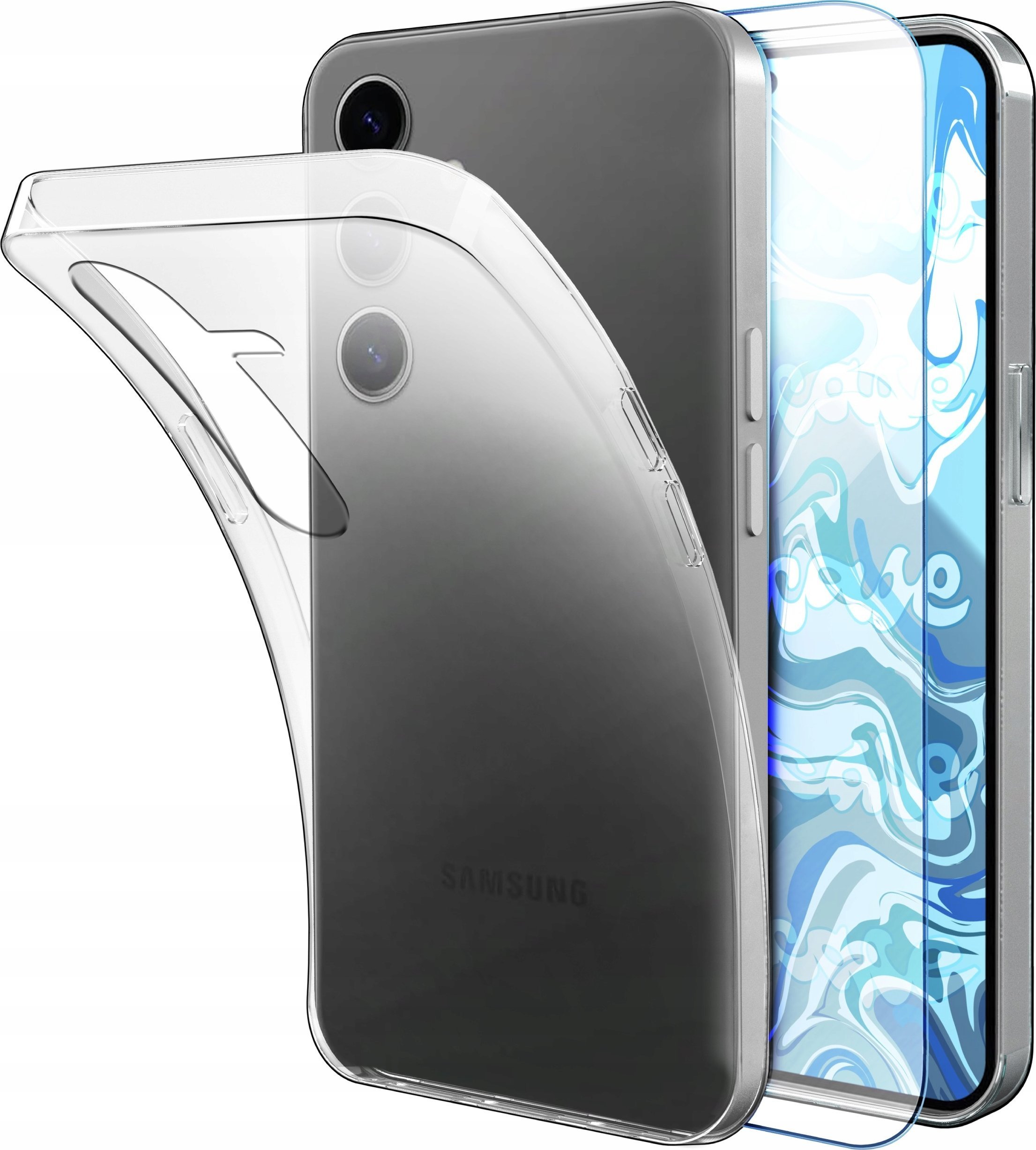 Hello Case Etui Do Samsung Galaxy S24 Plus Przezroczyste, Silikonowe, Guma Szkło
