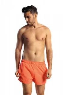 Kąpielówki męskie - Lorin F9541/V1 Pomarańczowe szorty plażowe - grafika 1