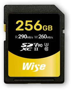 Wise SDXC UHS-II V90 256GB R:290MBs / W:260MBs WI-SD-N256 - Karty pamięci - miniaturka - grafika 1