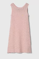 Sukienki i spódniczki dla dziewczynek - Guess sukienka kolor różowy mini rozkloszowana - miniaturka - grafika 1