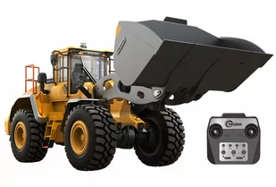 BULDOŻER ZDALNIE STEROWANY KOPARKA VOLVO L260H SKALA 1:16 DOUBLEE E592-003 - Zabawki zdalnie sterowane - miniaturka - grafika 1