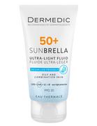 Kremy do twarzy - Dermedic Sunbrella Ultralekki krem SPF50+ skóra tłusta i mieszana 40ml - miniaturka - grafika 1