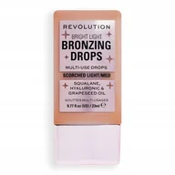 Bronzery i konturowanie twarzy - Makeup Revolution Bright Light krople brązujące do ciała W101 Scorched Light 23ml - miniaturka - grafika 1