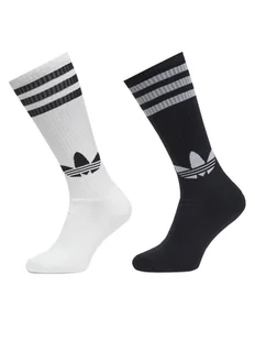 adidas Zestaw 2 par wysokich skarpet unisex Knee JC8878 Biały - Skarpetki damskie - miniaturka - grafika 1