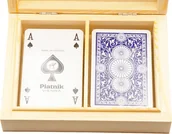 Gry karciane - Karty Piatnik WHEELS w Drewnianym Pudełku* - miniaturka - grafika 1