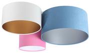 Lampy sufitowe - Kolorowy welurowy plafon abażurowy - EXX59-Lenisa - Lumes - miniaturka - grafika 1
