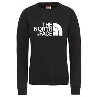 Bluzy damskie - THE NORTH FACE damska bluza W Drew Peak Crew-eu Tnf Black czarny czarny X-L - grafika 1